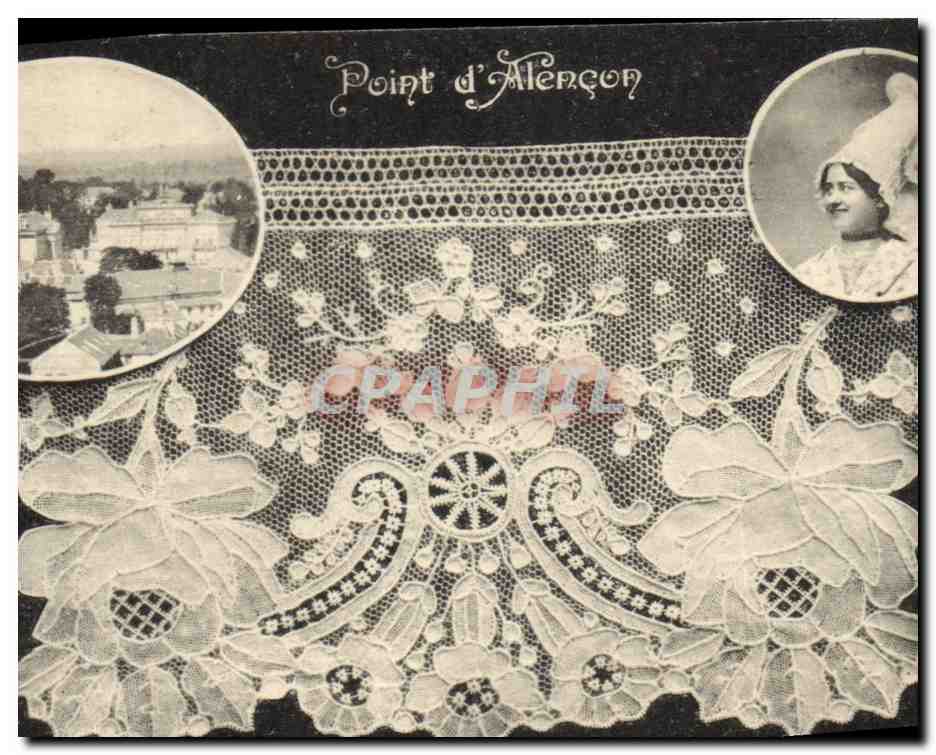 CPA Folklore Dentelle Dentelliere Point d'Alencon 