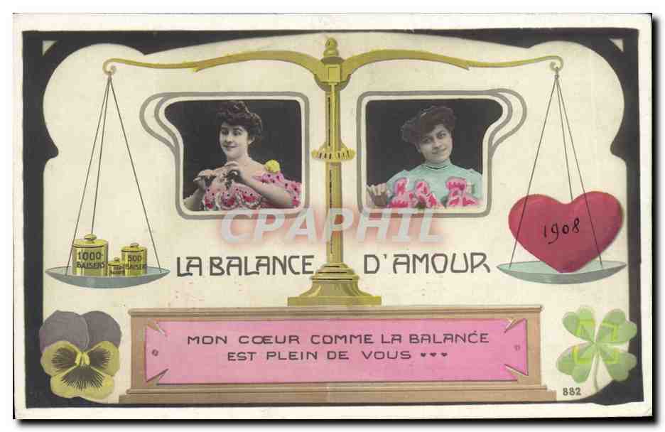 La Balance d'Amour — 1908 — n° 882