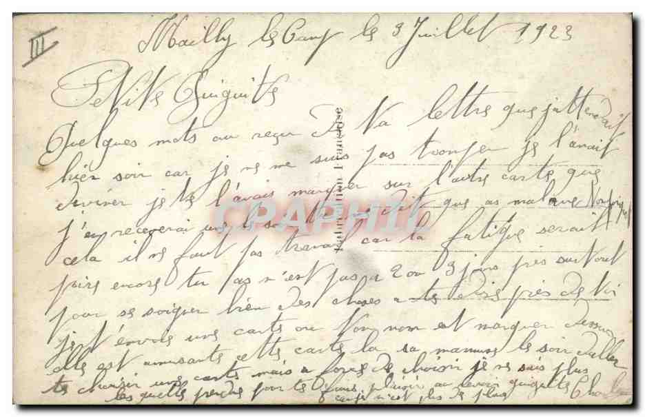 CPA Fantaisie Langage des Fleurs  — Verso