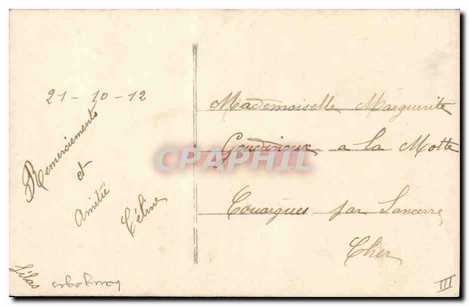 CPA Fantaisie Langage des Fleurs  — Verso