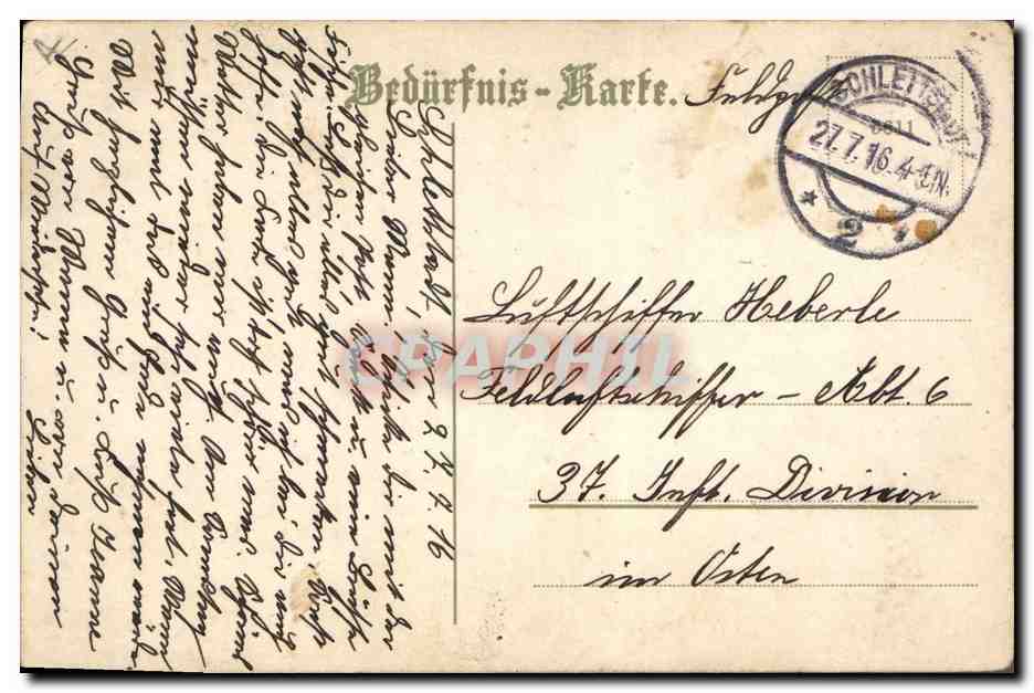 CPA Fantaisie Karte — Back