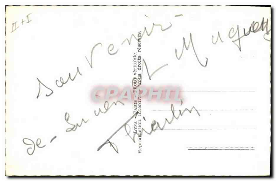 CPA Fantaisie Langage des Fleurs  — Verso