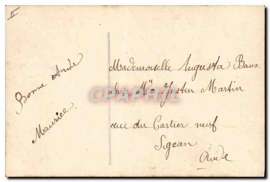 CPA Fantaisie Langage des Fleurs  — Verso