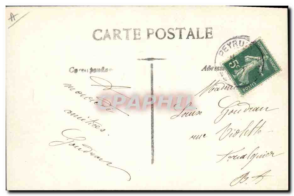CPA Fantaisie Langage des Fleurs  — Verso