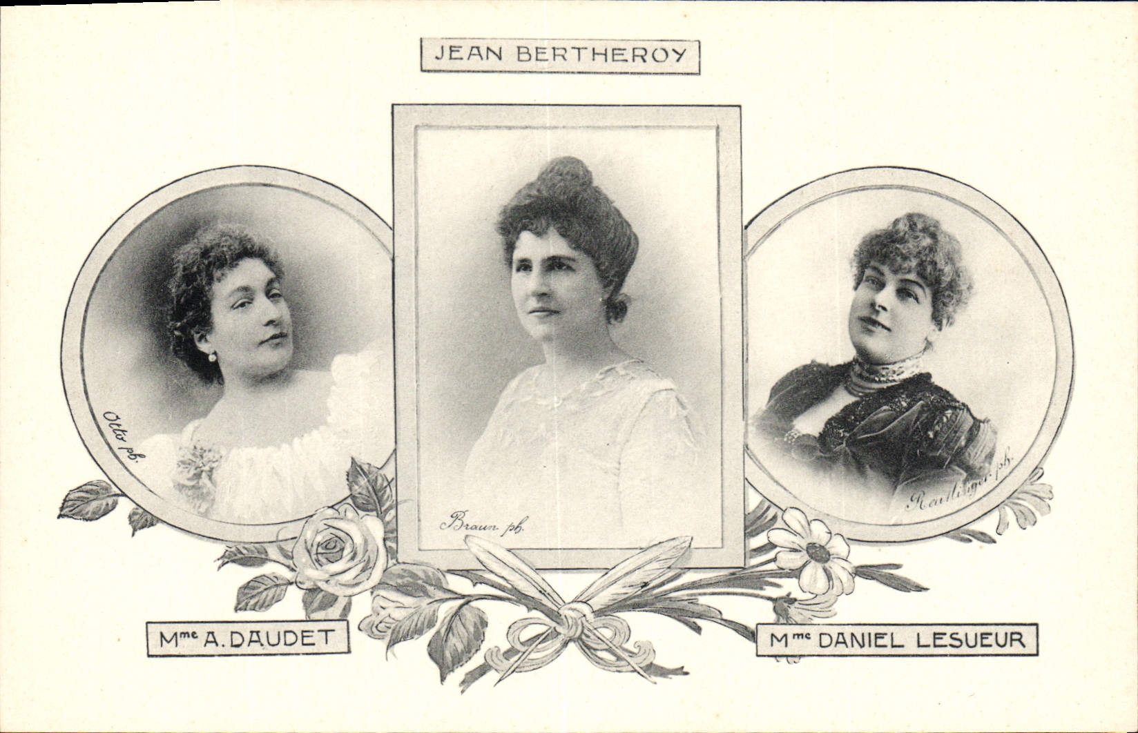 Trois femmes — portraits — Jean Bertheroy, éditeur