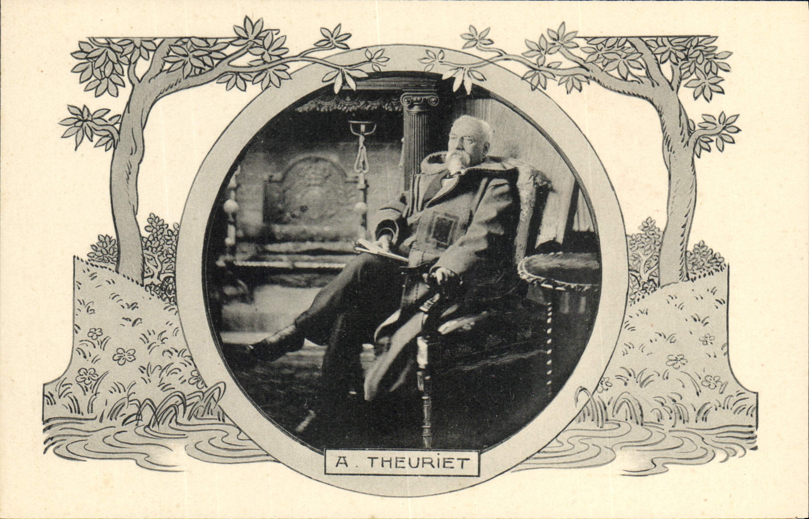 A. Theuriet — Portrait d'un homme âgé — Les Annales Politiques et Littéraires - Anverso