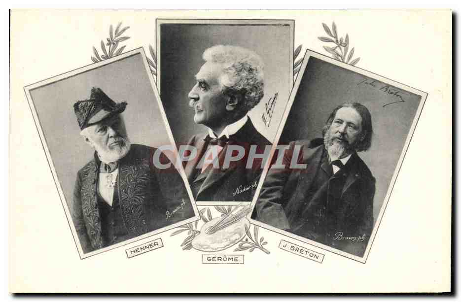 Henner, Gérôme, J. Breton — Trois artistes — Éditeur : Les Annales Politiques et Littéraires