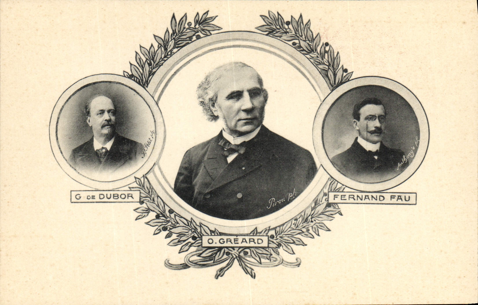 G. de Dubor, O. Gréard, Fernand Fau — Piron Ph. — Les Annales Politiques et Littéraires