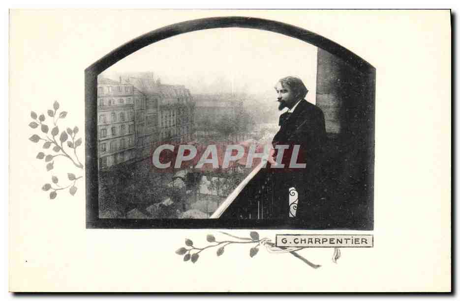 G. Charpentier — Portrait sur balcon — Éditeur : Les Annales Politiques et Littéraires