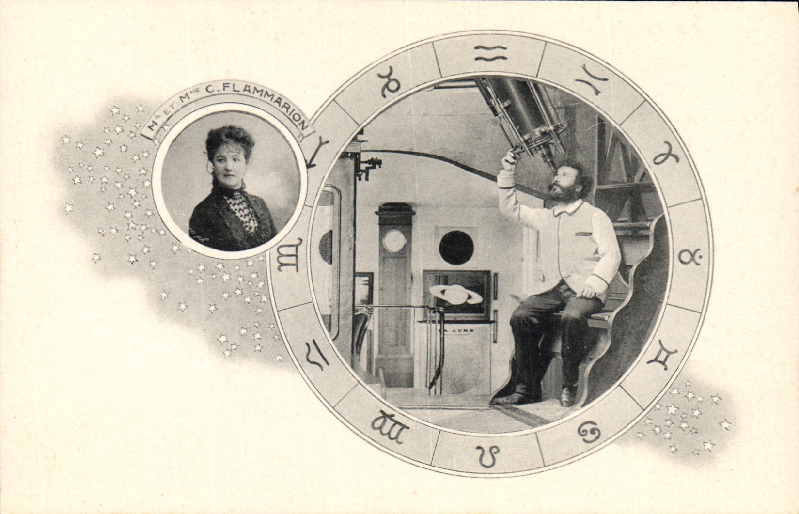 M. et Mme C. Flammarion — astronomes — Les Annales Politiques et Littéraires
