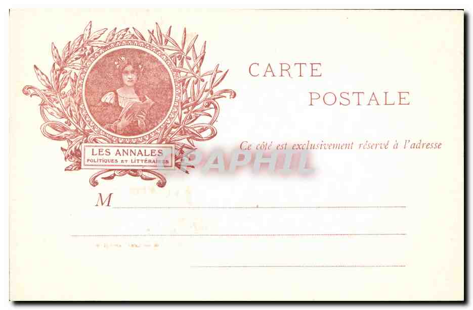 Mr et Mme Rostand — portrait de couple — Les Annales Politiques et Littéraires — Achterkant