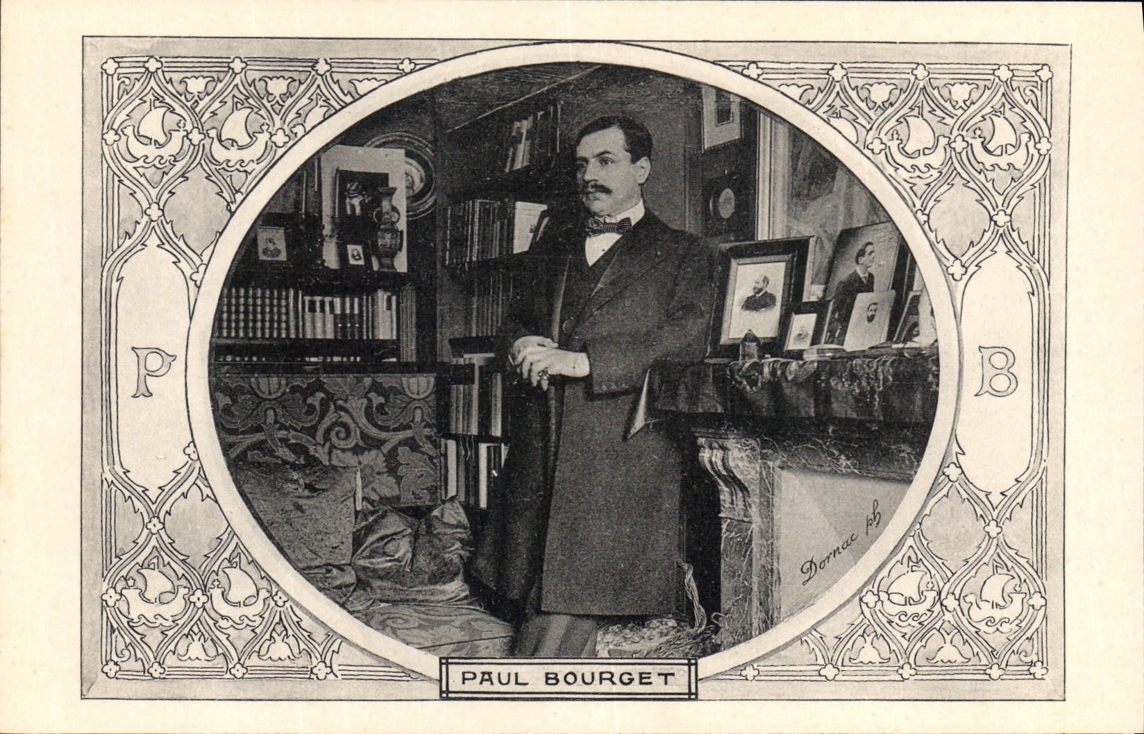 Paul Bourget — portrait dans son bureau — éditeur Les Annales Politiques et Littéraires