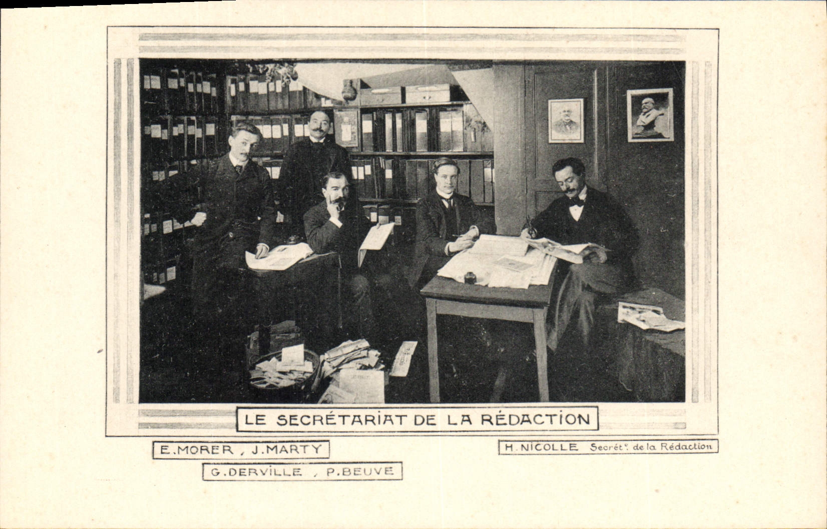 Le secrétariat de la rédaction — Les Annales Politiques et Littéraires — éditeur non visible