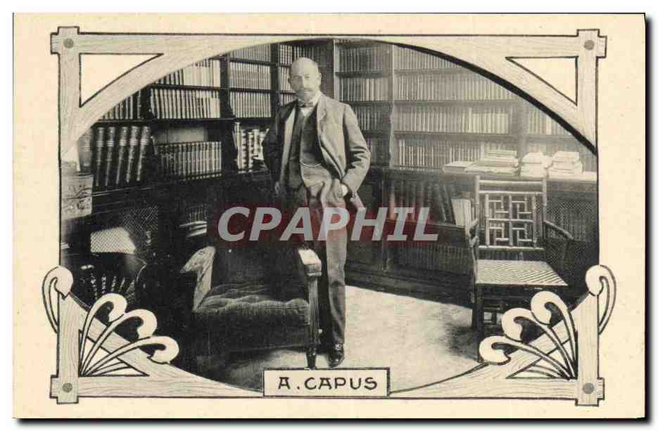 A. CAPUS — Portrait dans une bibliothèque — Les Annales Politiques et Littéraires