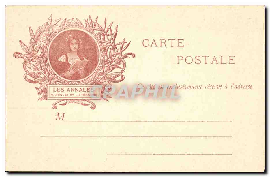 A. CAPUS — Portrait dans une bibliothèque — Les Annales Politiques et Littéraires — Verso