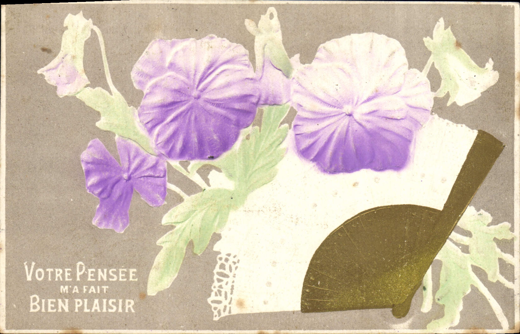 Pensée — Votre pensée m'a fait bien plaisir — éditeur non visible