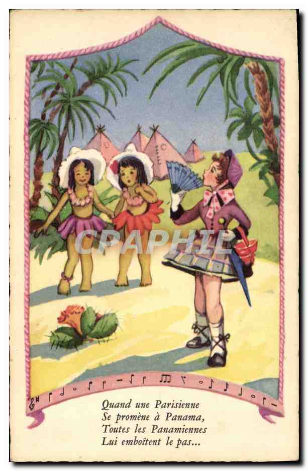 CPA Fantaisie Eventail Enfants