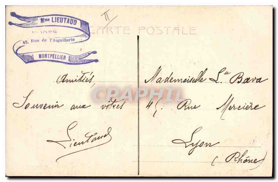 Femme au bord d'une cascade — éditeur A. LEBERGER, n° 4905 — Back