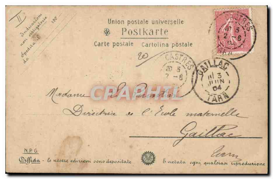 Femme et enfants près d'un étang — Basser — éditeur Basser — Back