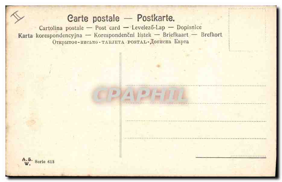 CPA Fantaisie Fleurs Lettres Lettre F Fleurs  — Verso