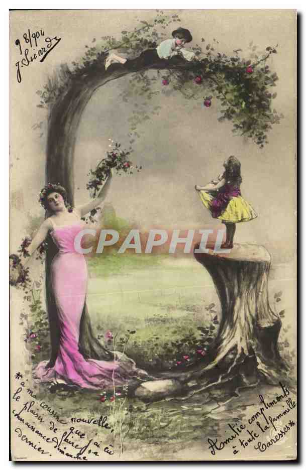 Famille et enfant dans un paysage — J. Sciard — n° 98901
