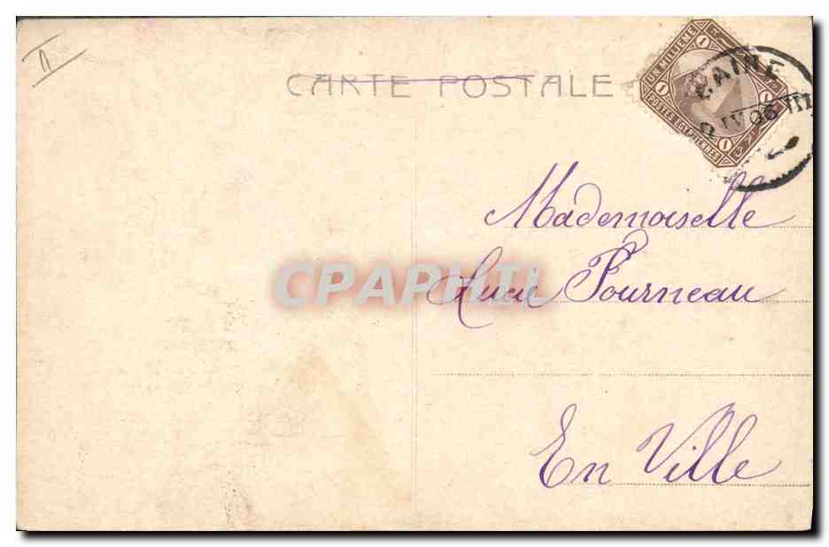 Femme sur un arbre — cycliste en bas — éditeur 'L'Écho de la France' n° 103 — Verso