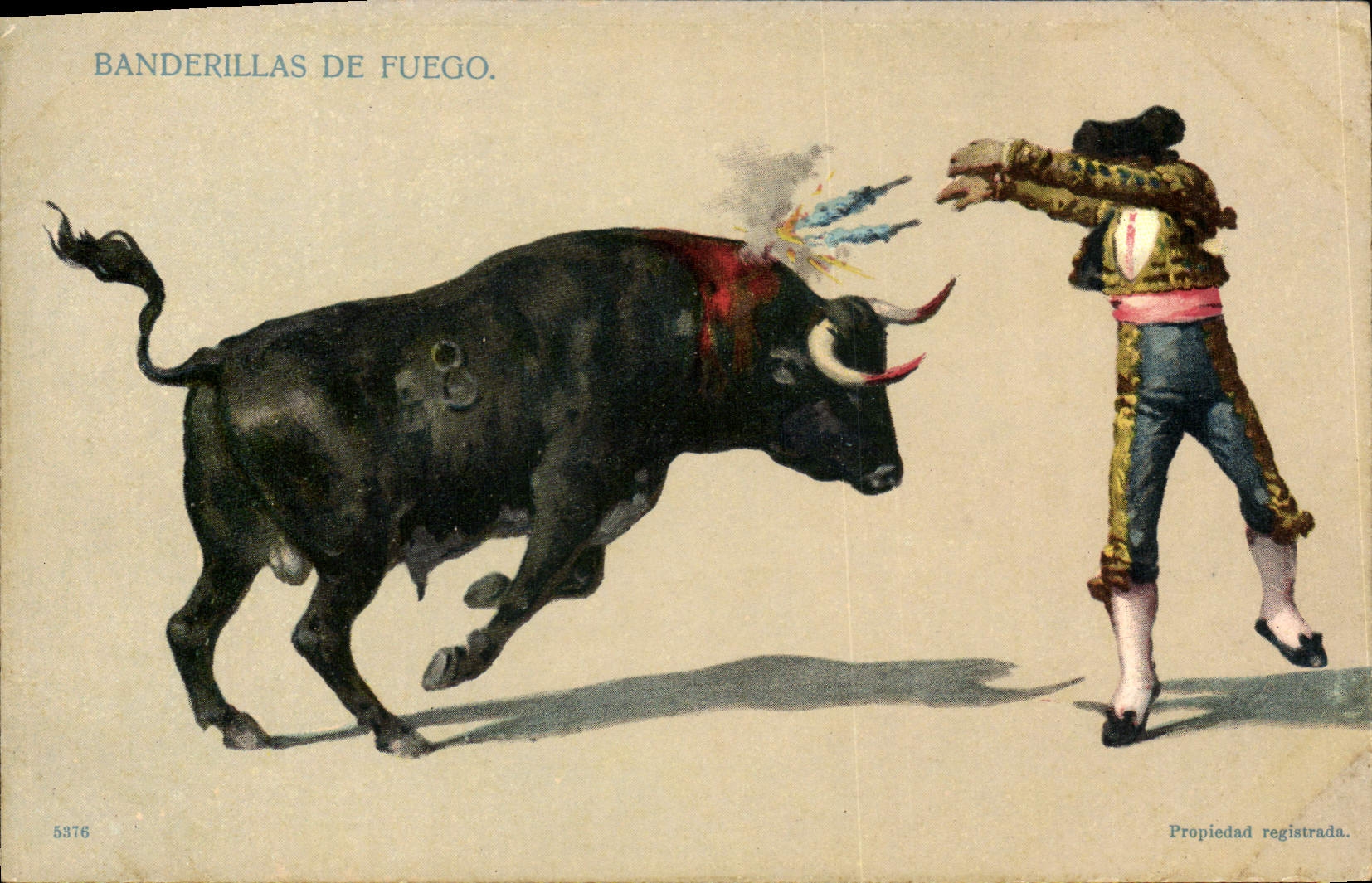 Banderillas de Fuego — spectacle de taureau avec piques enflammées — édition série 5376