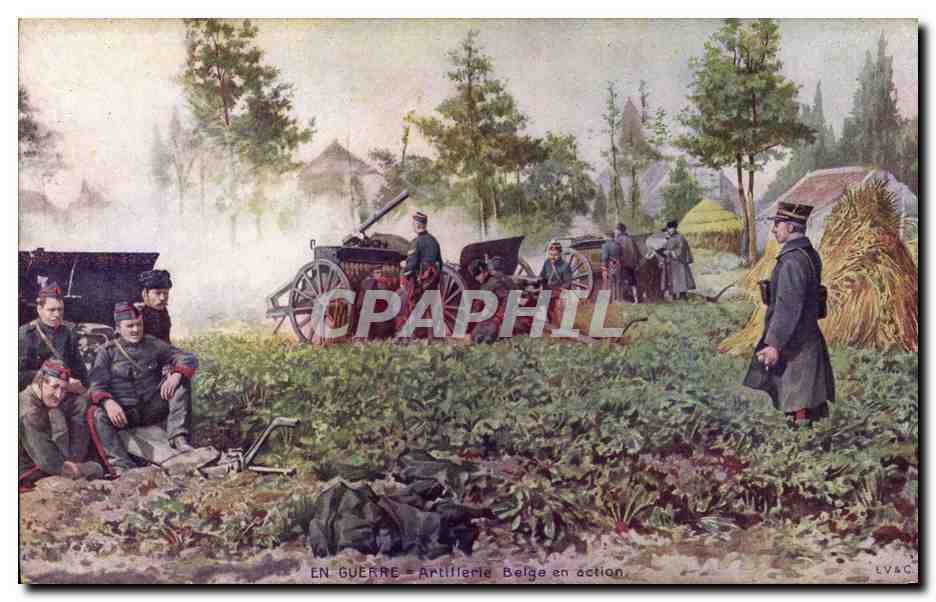 Belgian Artillery in Action — Series E No. 4 — Publisher LV&C