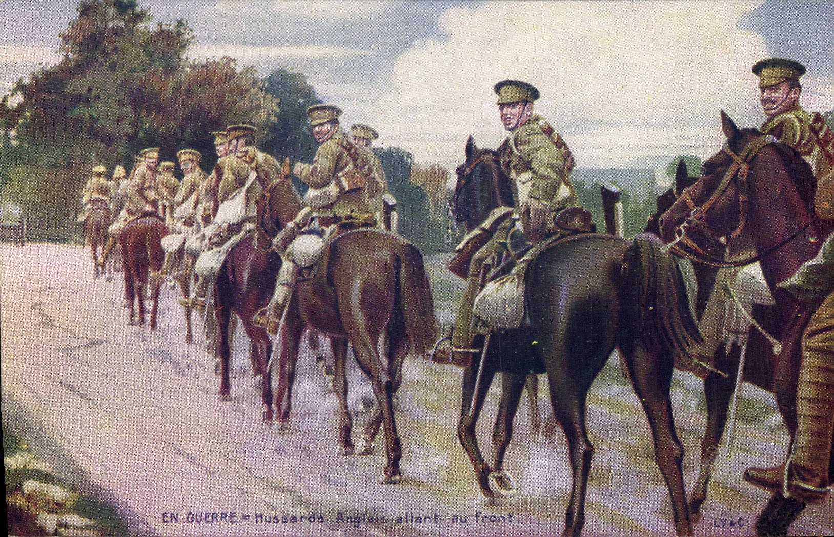 Hussards Anglais allant au front — LV&C — Série C N°3