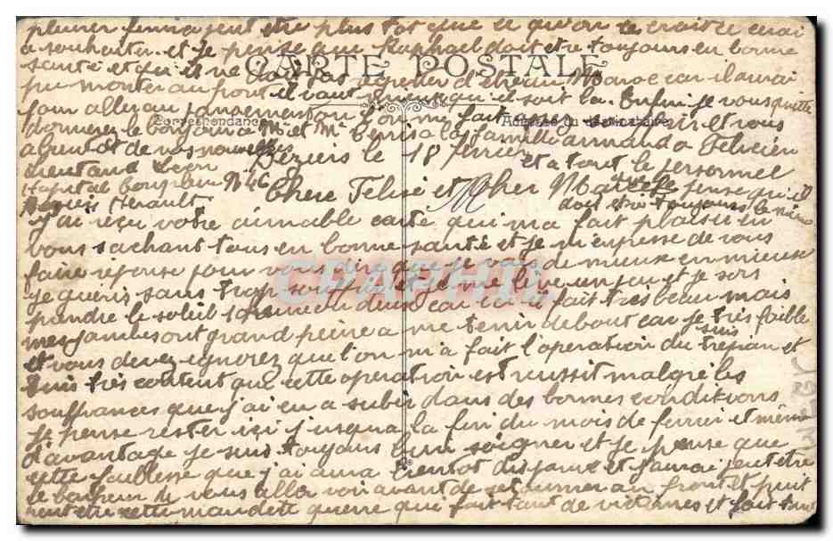 CPA Militaria En embuscade  — Verso