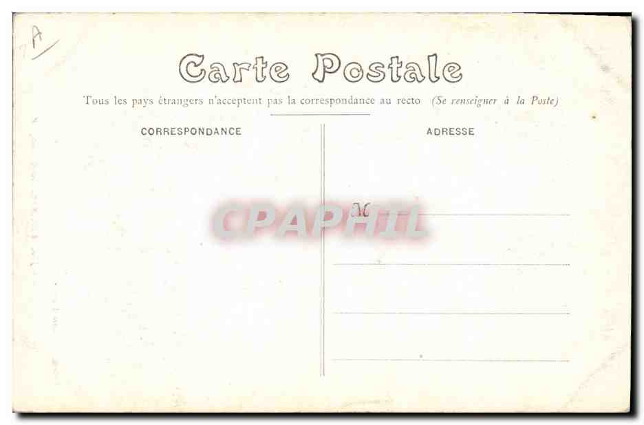 CPA Folklore Jeune homme de Quimper — Verso