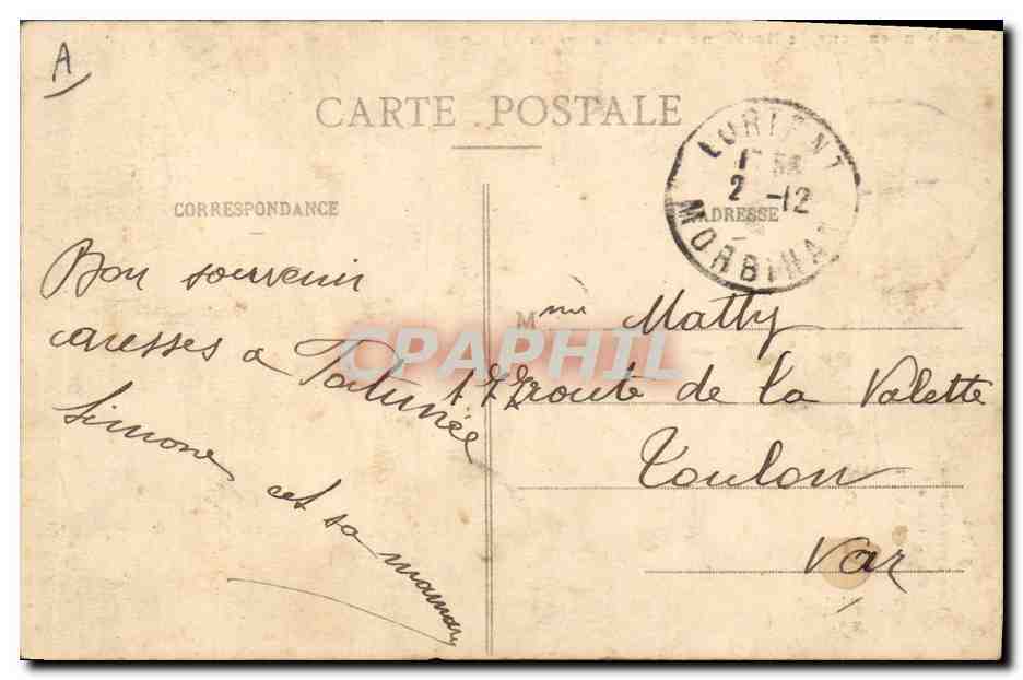 CPA Folklore Les commeres du village Pays de Leon — Verso