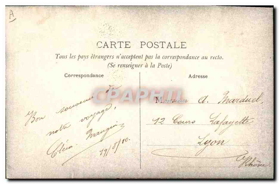 CPA Folklore Coiffe de vieille bretonne — Verso