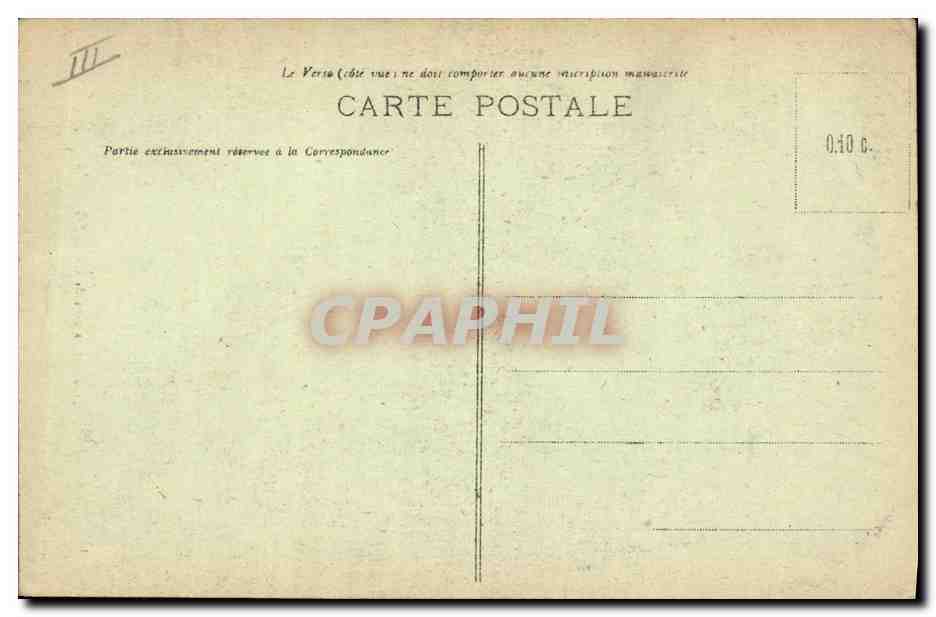 CPA Folklore Costume de Carnac — Verso