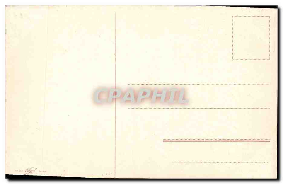 CPA Fantaisie Fleurs Oiseau  — Verso