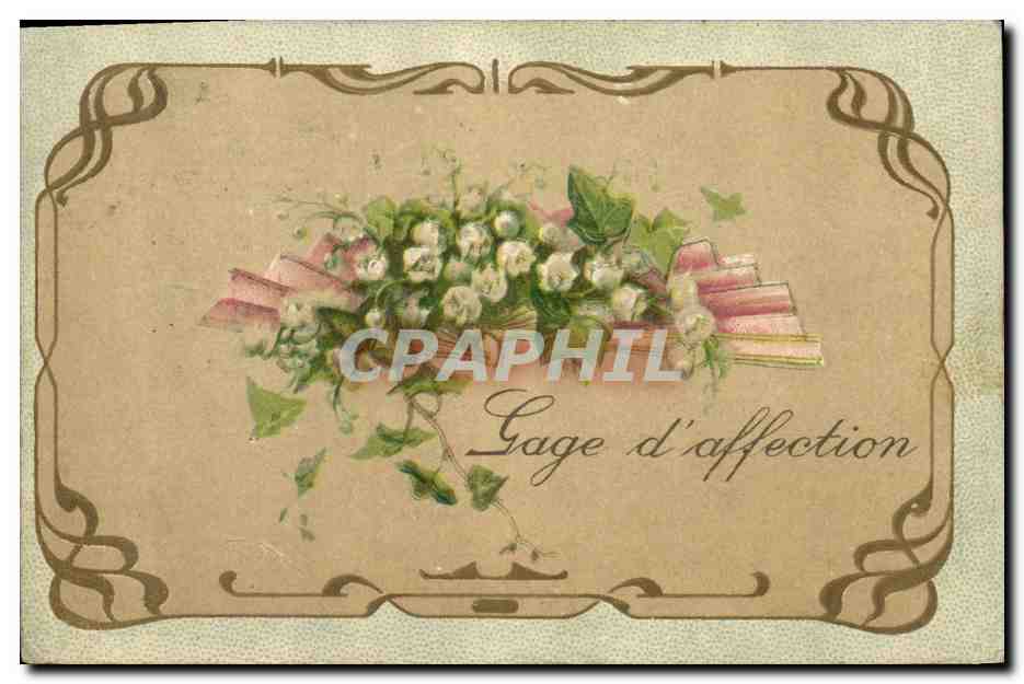 CPA Fantaisie Fleurs Muguet 