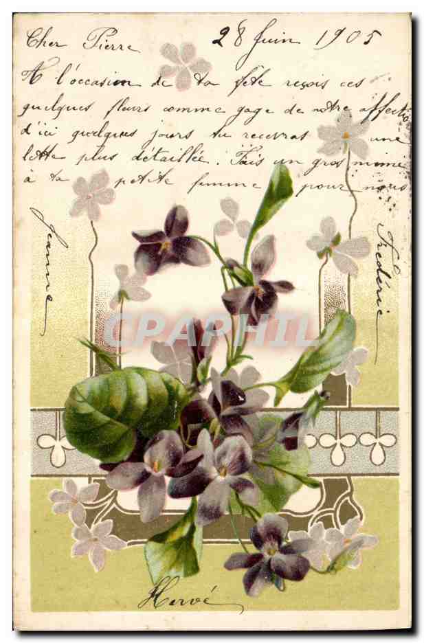 CPA Fantaisie Fleurs 
