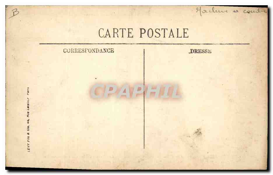 CPA Albert Societe industrielle Les usines de machines a coudre Hurtu bombardees et incendiees par les Allemands  — Rückseite