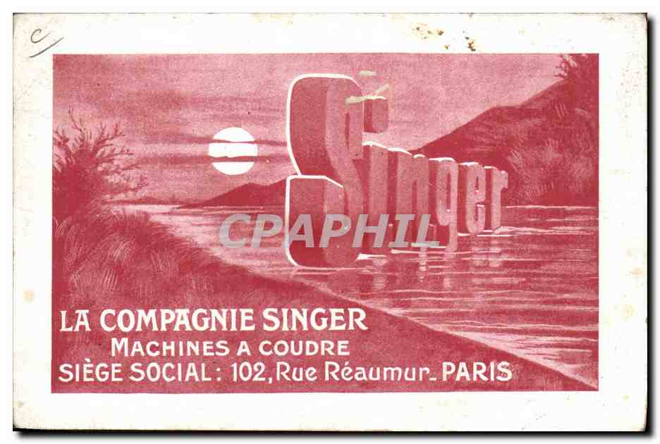 Nouvelle Machine à Coudre — La Compagnie Singer — Charleville, cours d'Orléans, 5 — Verso