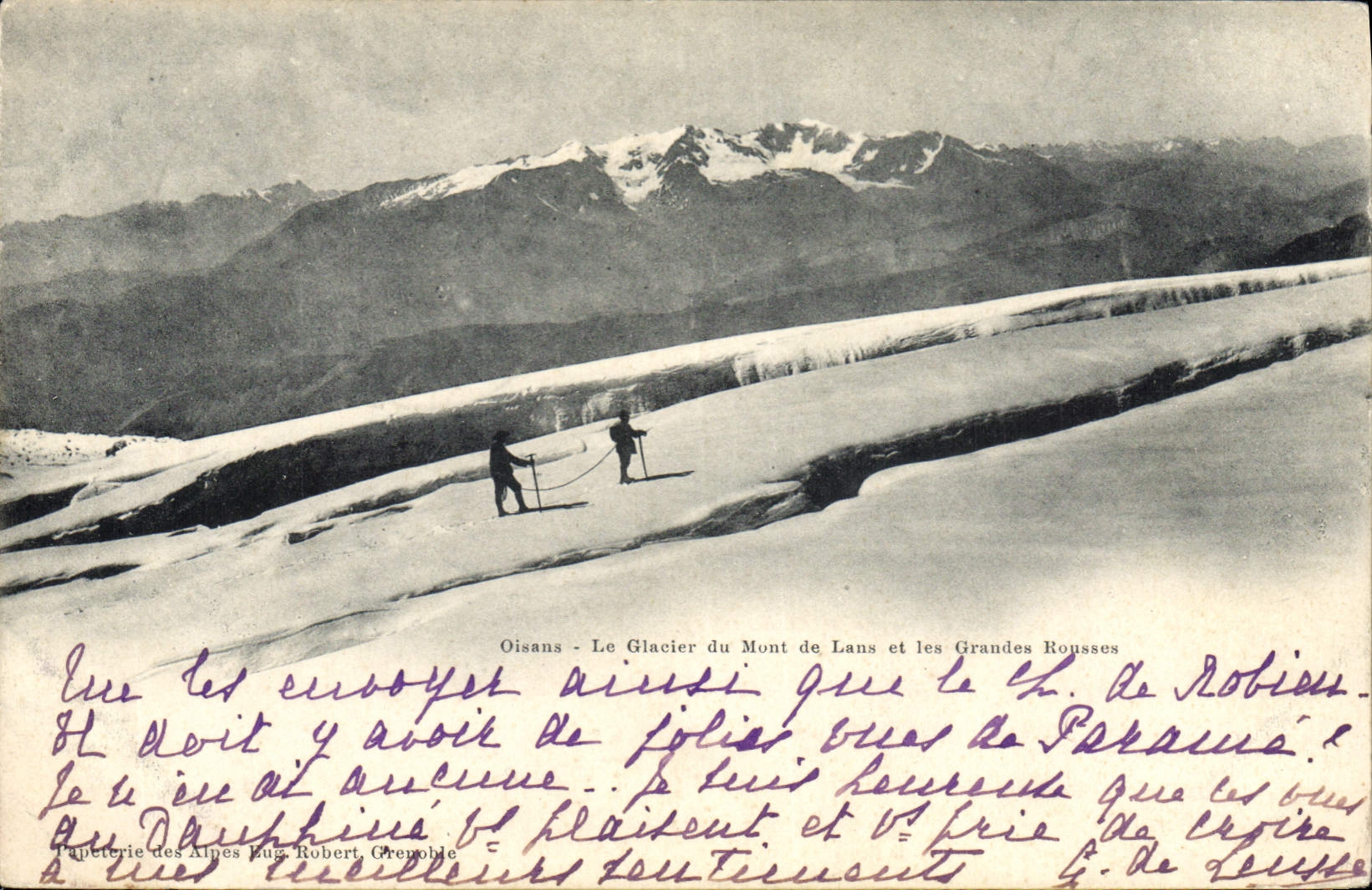CPA Oisans Le glacier du Mont de Lans et les grandes Rousses 