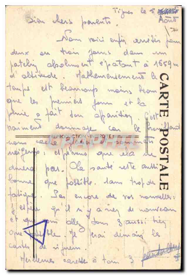 CPA Alpinisme — Reverso