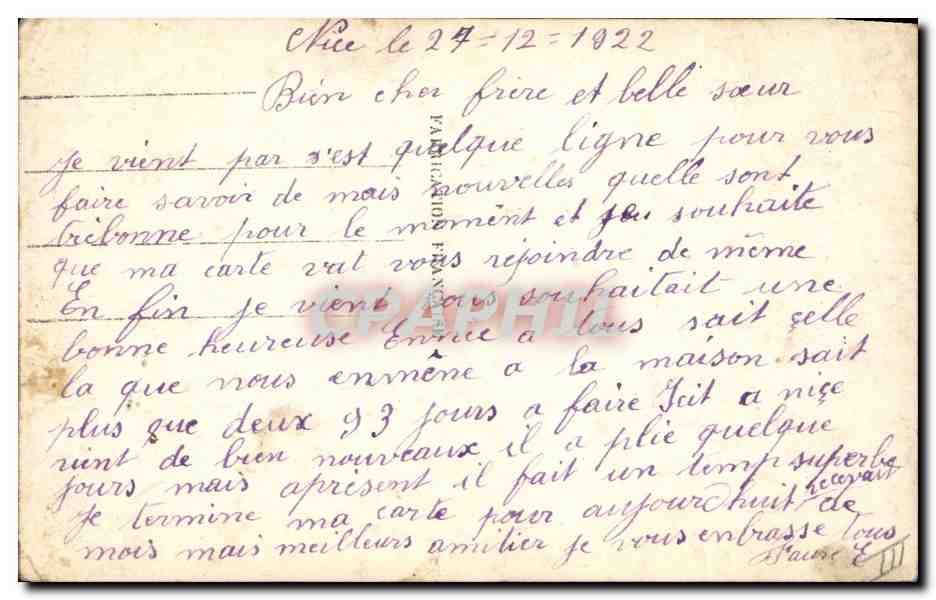CPA Fantaisie Fleurs Les roses d'amour  — Verso