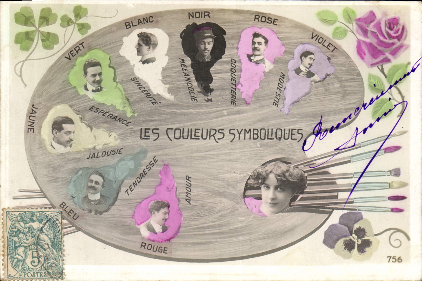 Les Couleurs Symboliques — éditeur inconnu, n° 756