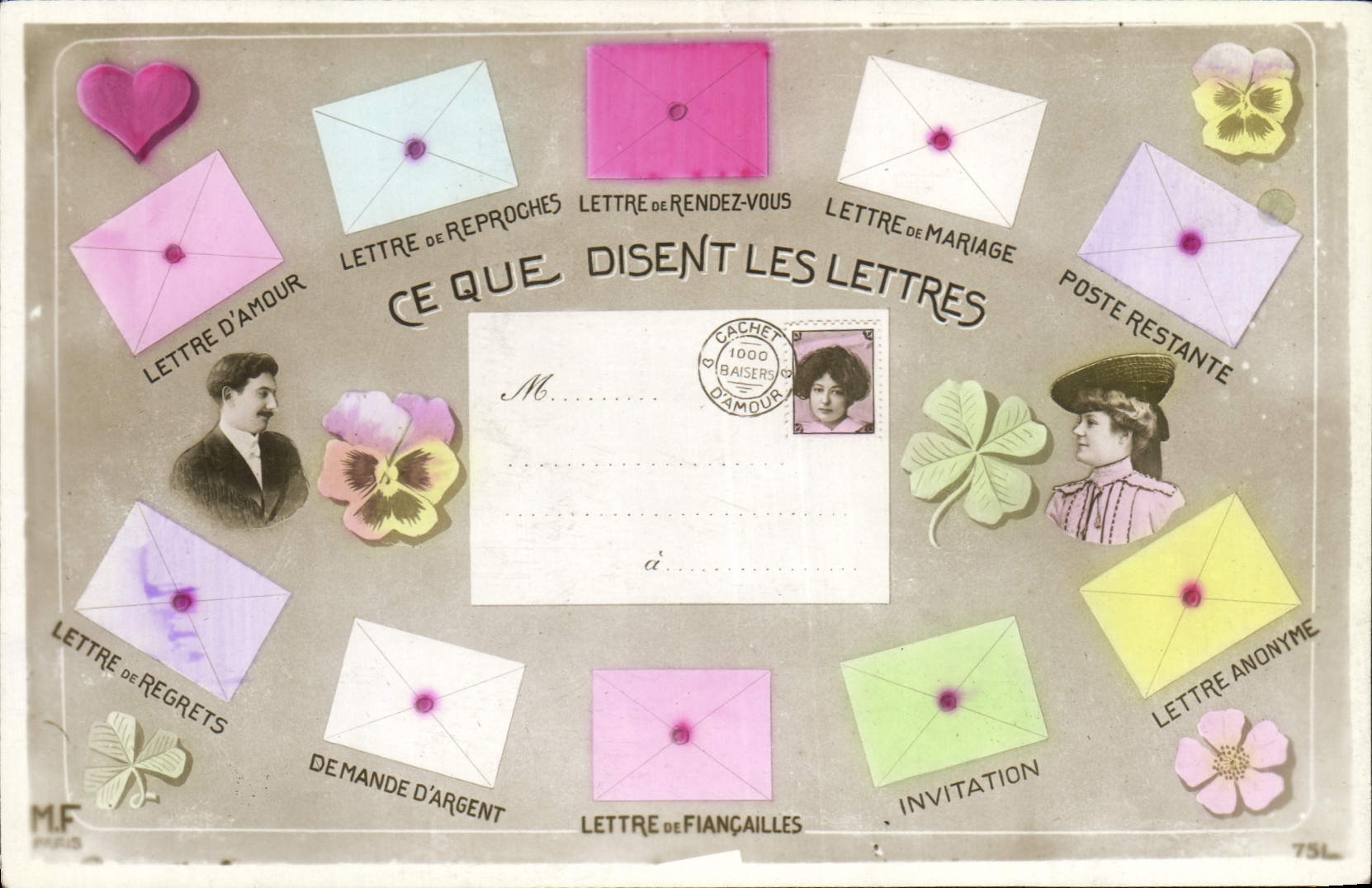 Ce que disent les lettres — M.F. Paris — n°73L