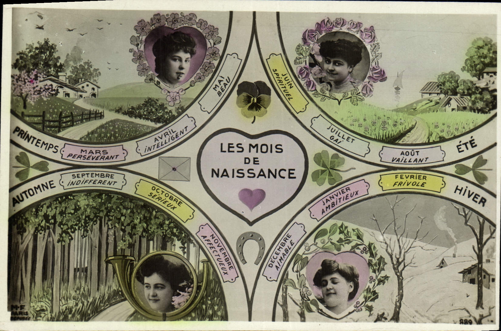 Les Mois de Naissance — M.F. Paris — n° 889