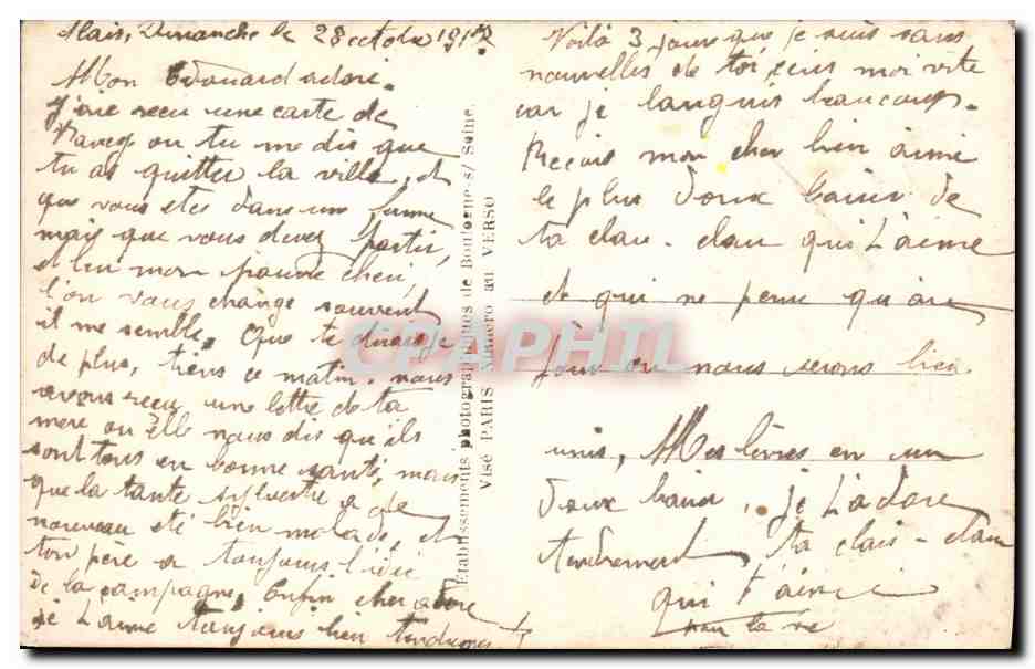 CPA Fantaisie Fleurs Langage des papillons  — Verso