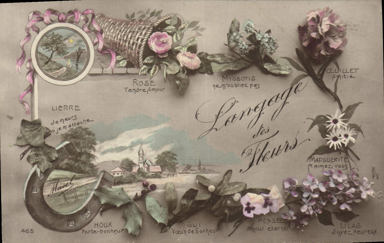 Langage des Fleurs — éditeur Masel, n°465