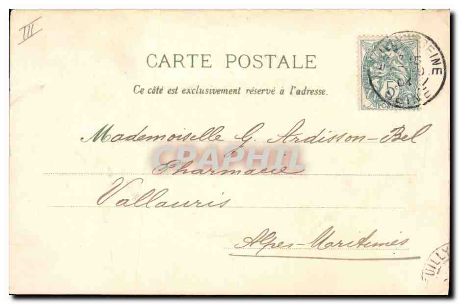 CPA Fantaisie Le langage des Fleurs  — Verso