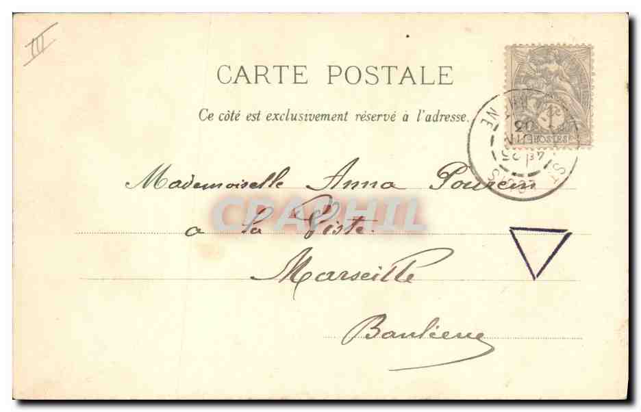CPA Fantaisie Le langage des Fleurs  — Verso