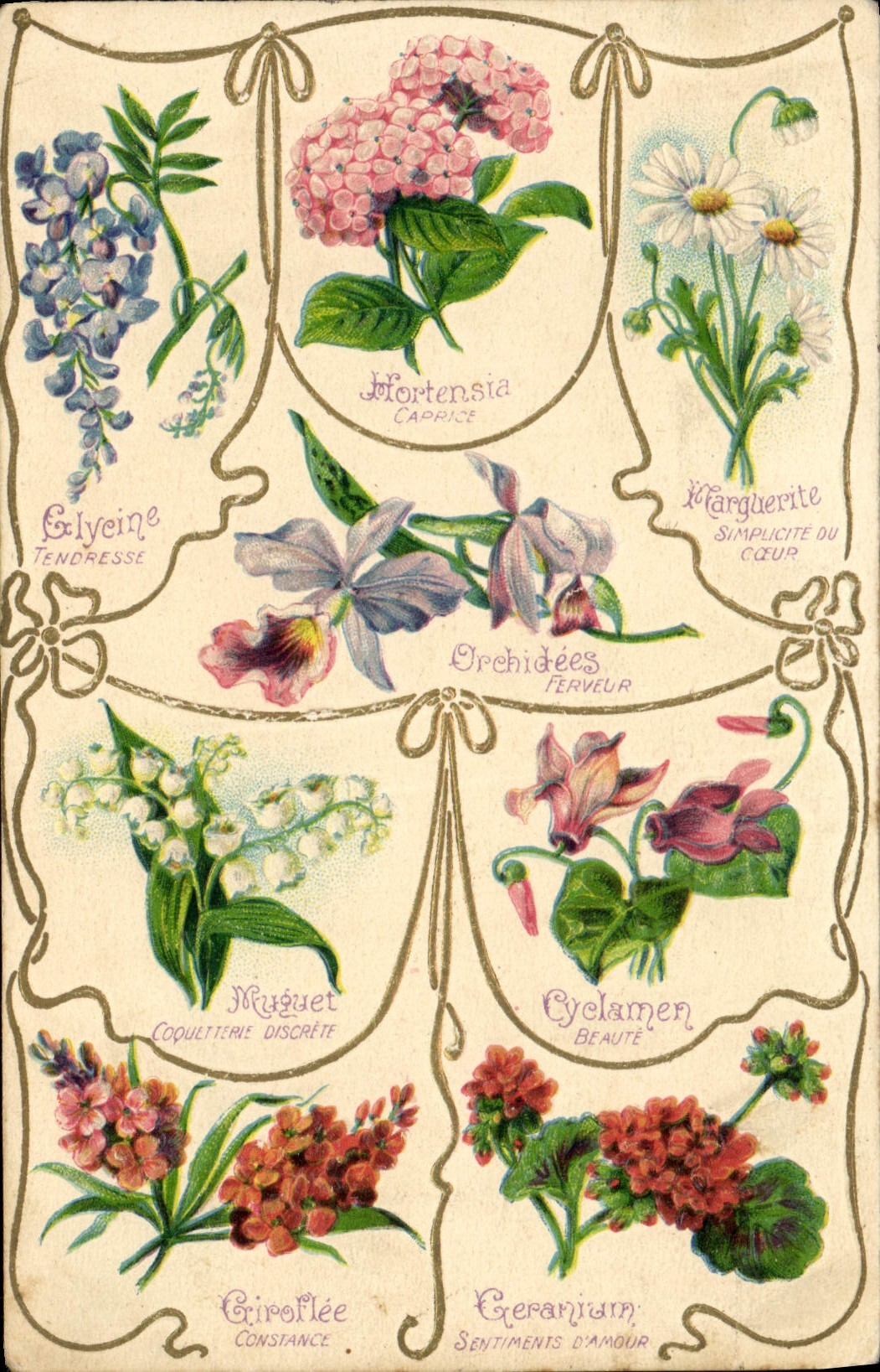CPA Fantaisie Fleurs